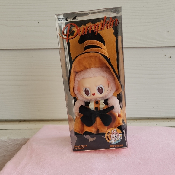 Pumpkin Vinyl Plush Doll - Orange and Black - Picture 1 of 2
